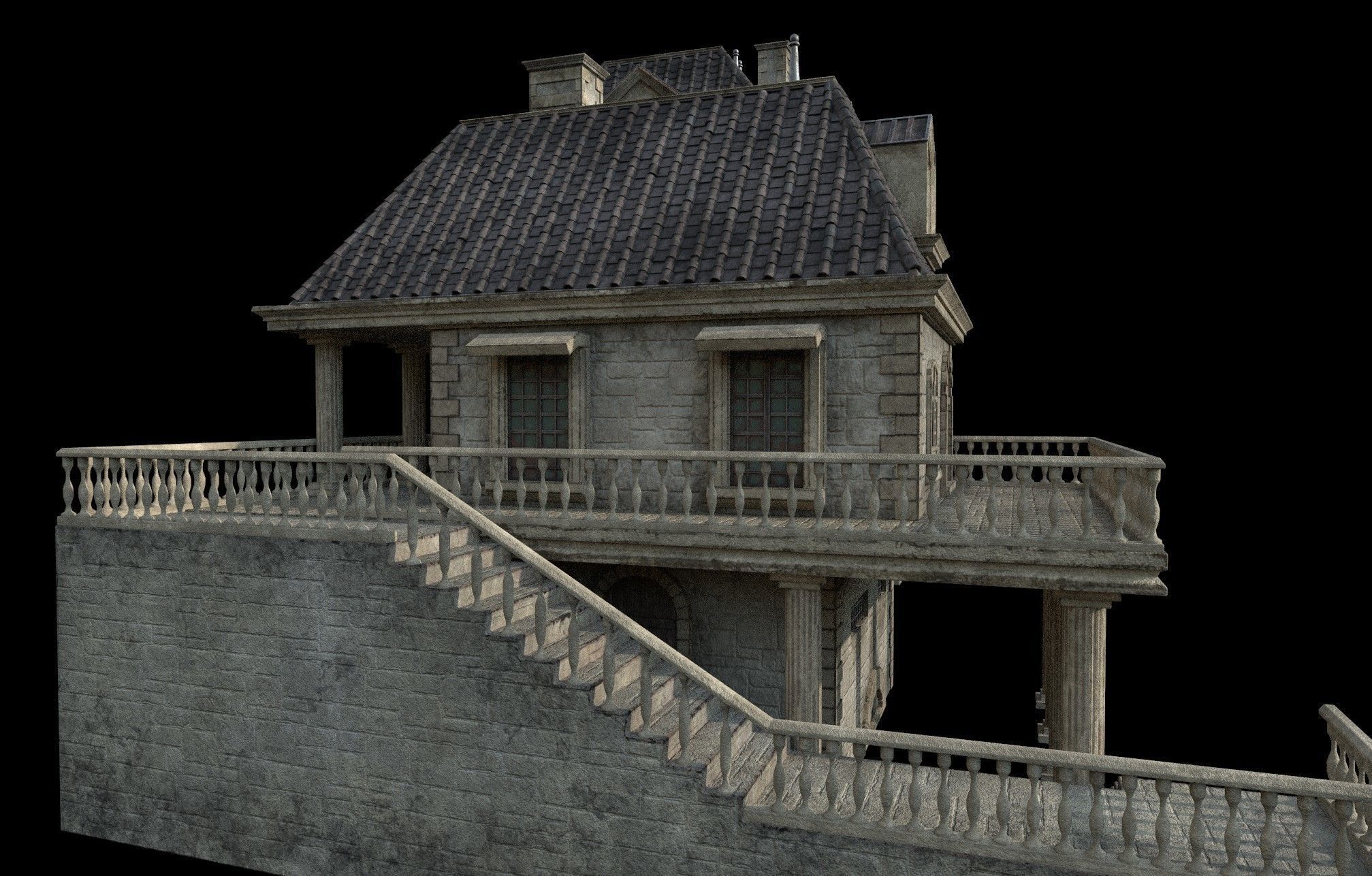 Gothic build E 3D model_9