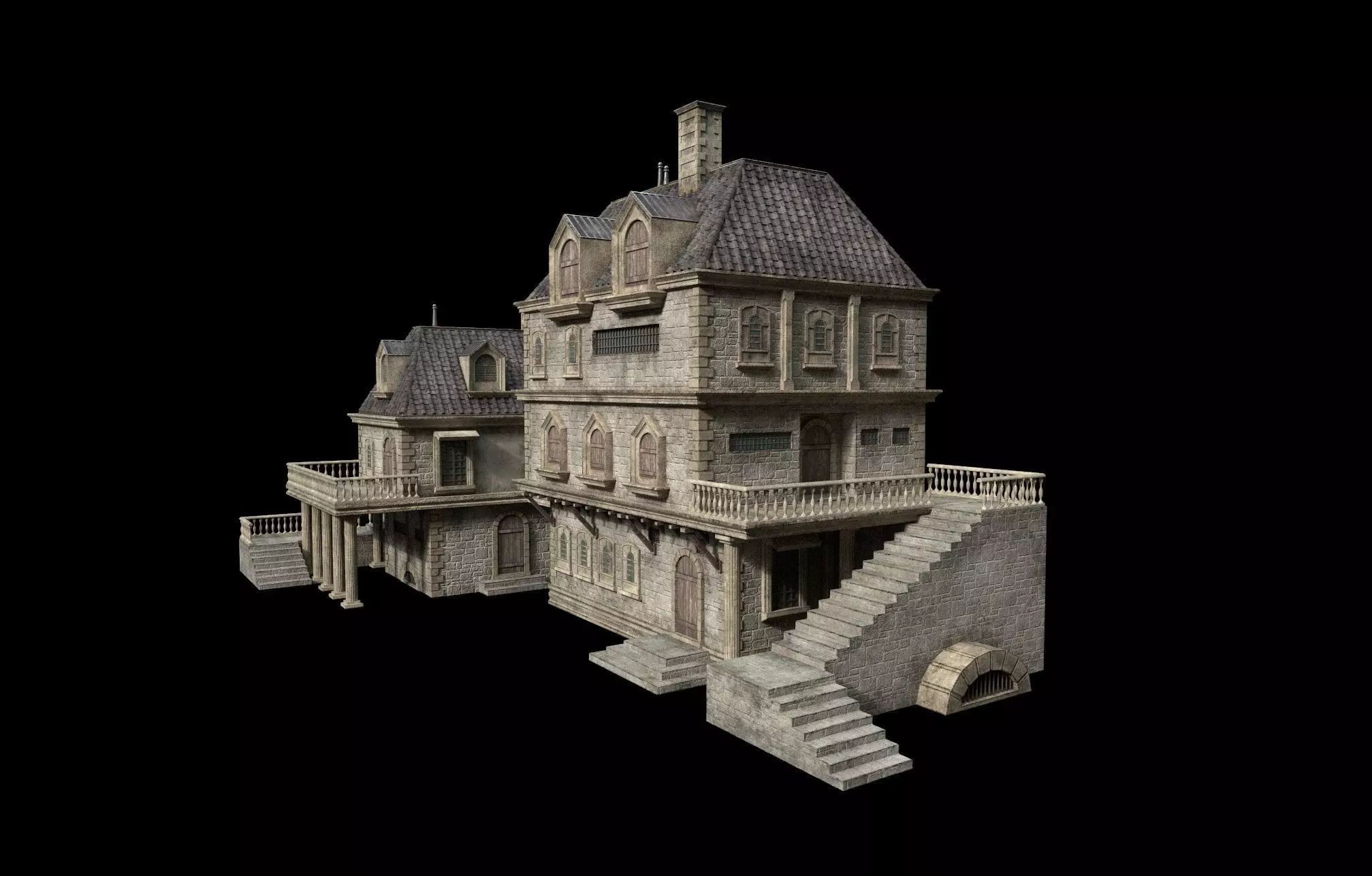 Gothic build E 3D model_0
