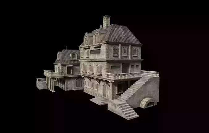 Gothic build E 3D model Gothic build E 3D model
