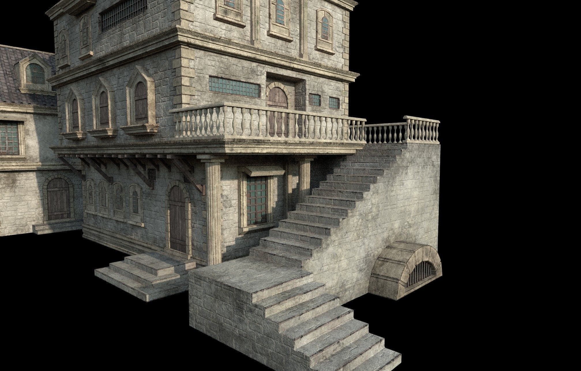Gothic build E 3D model_5