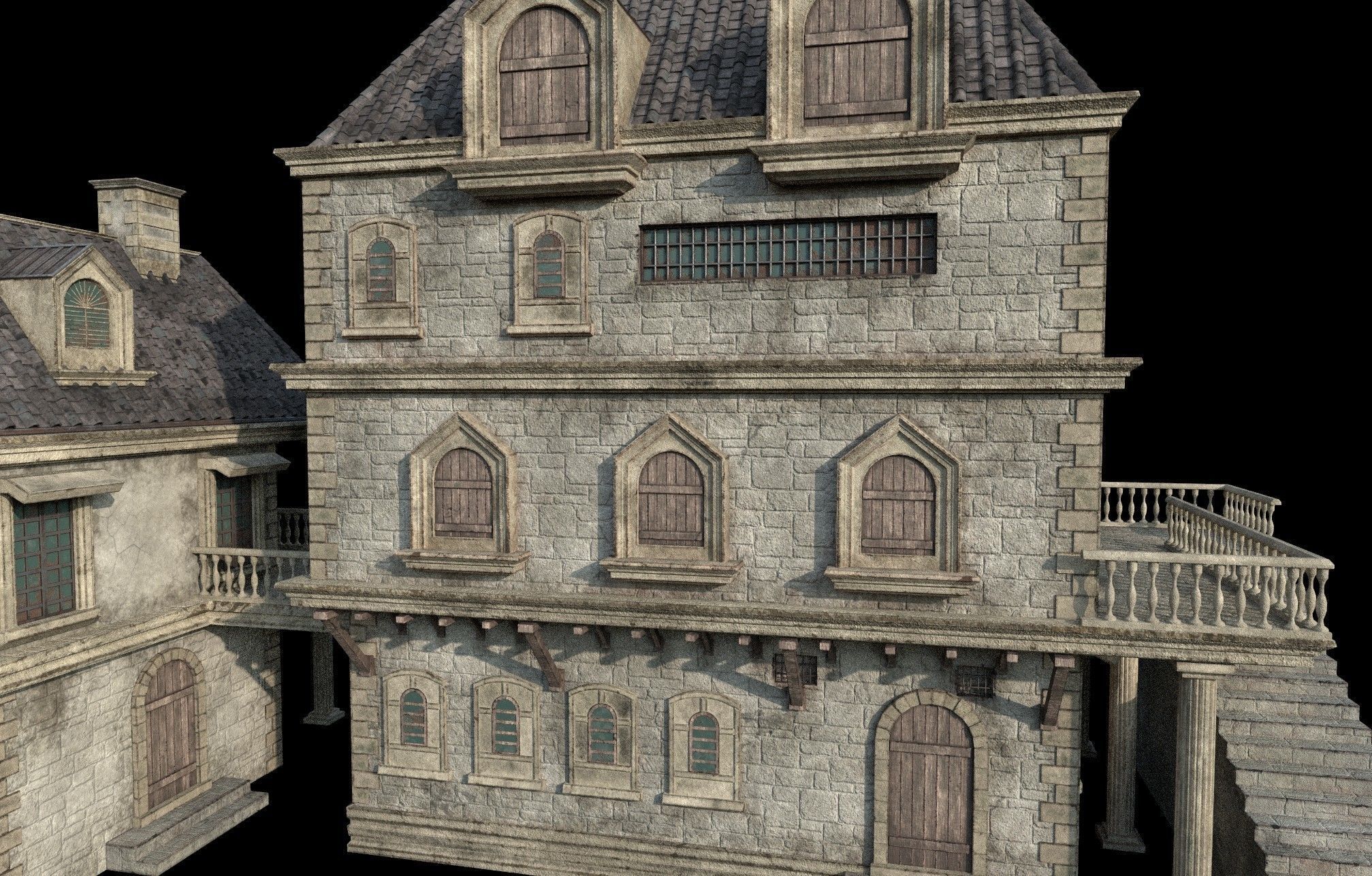 Gothic build E 3D model_10