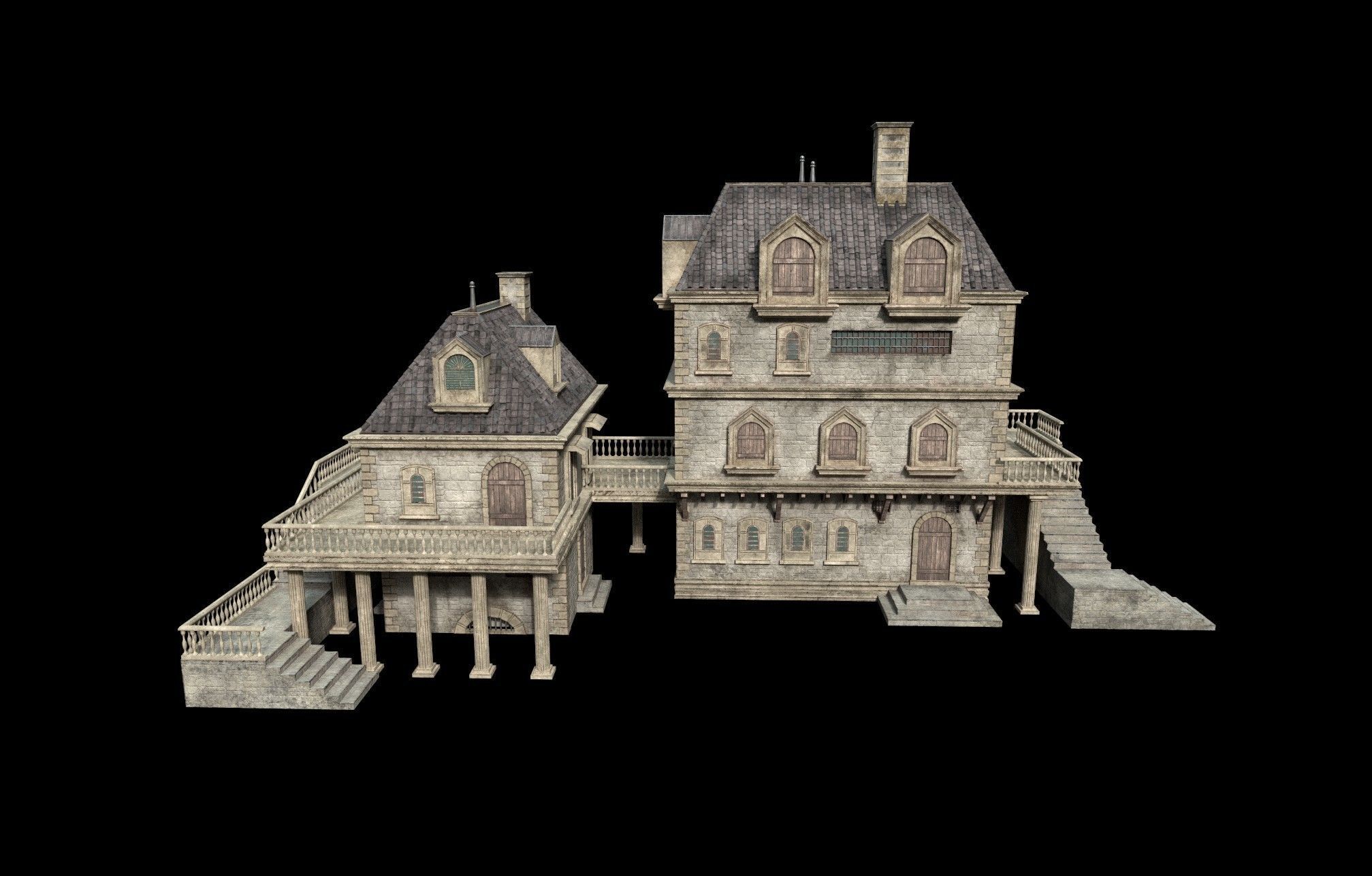 Gothic build E 3D model_7