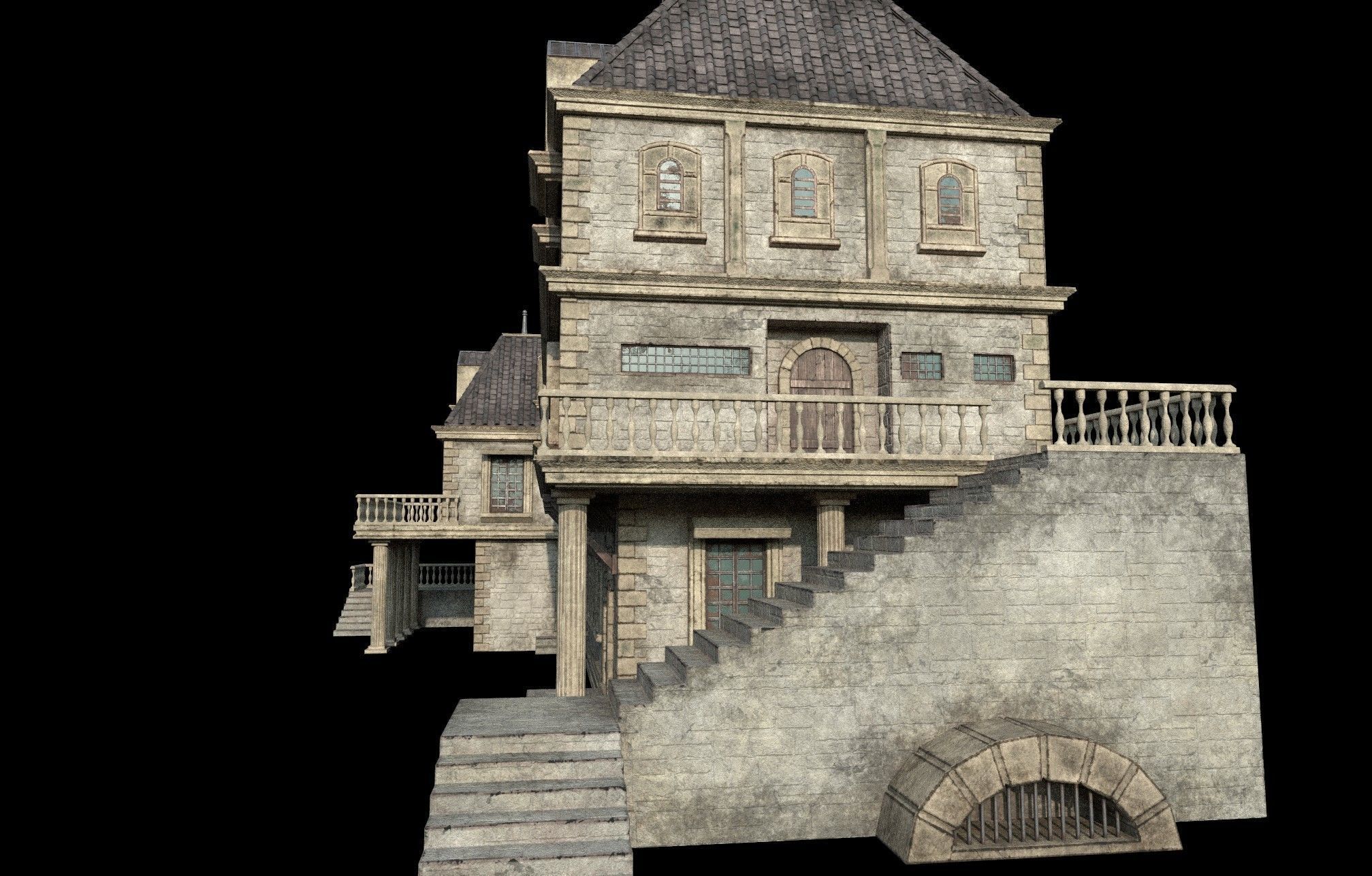 Gothic build E 3D model_6