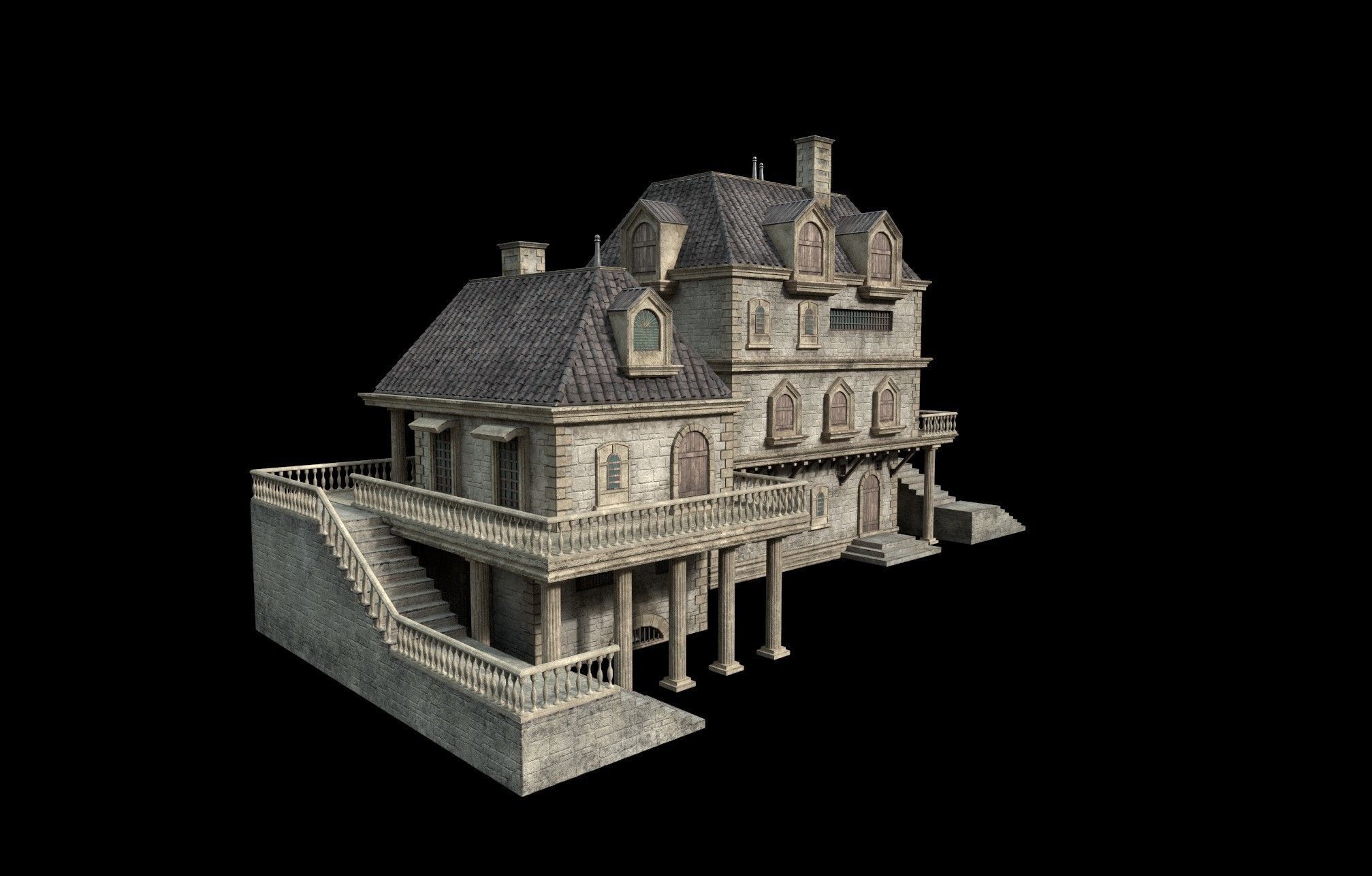 Gothic build E 3D model_3