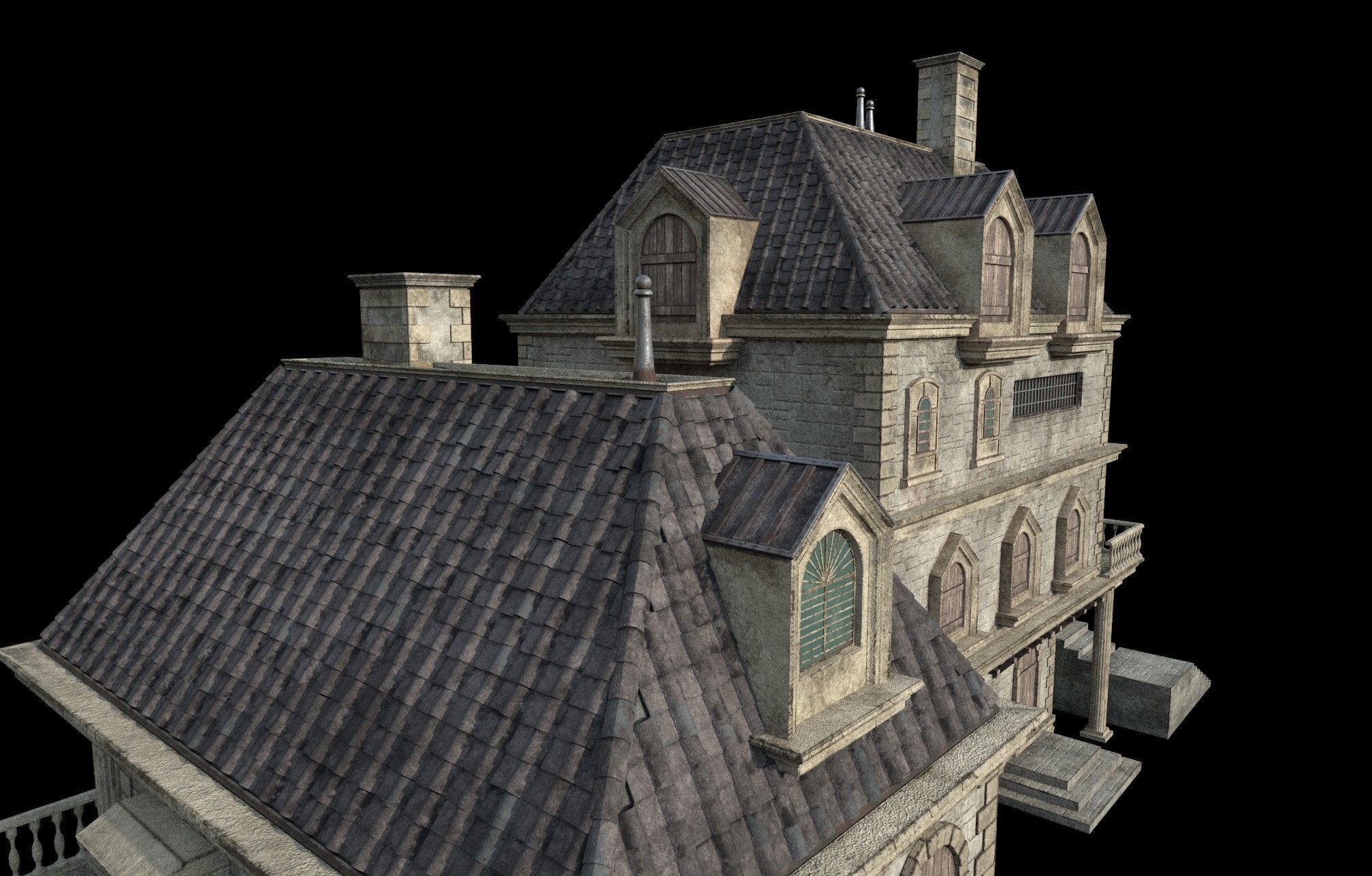 Gothic build E 3D model_2
