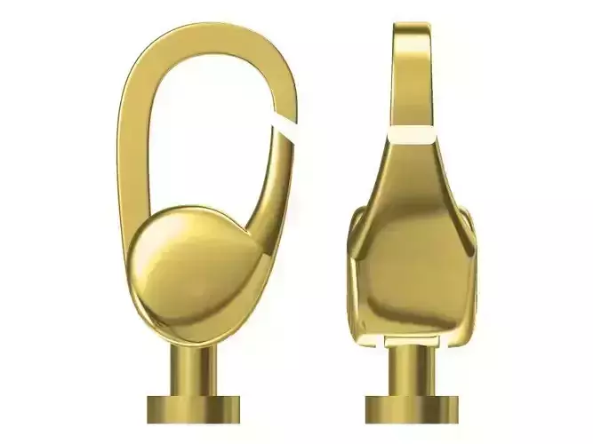 LOCKK two gold plated hooks