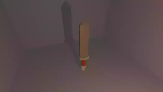 Low Poly Silver Sword