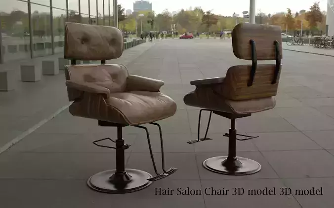 Hair Salon Chair 3D model 3D model