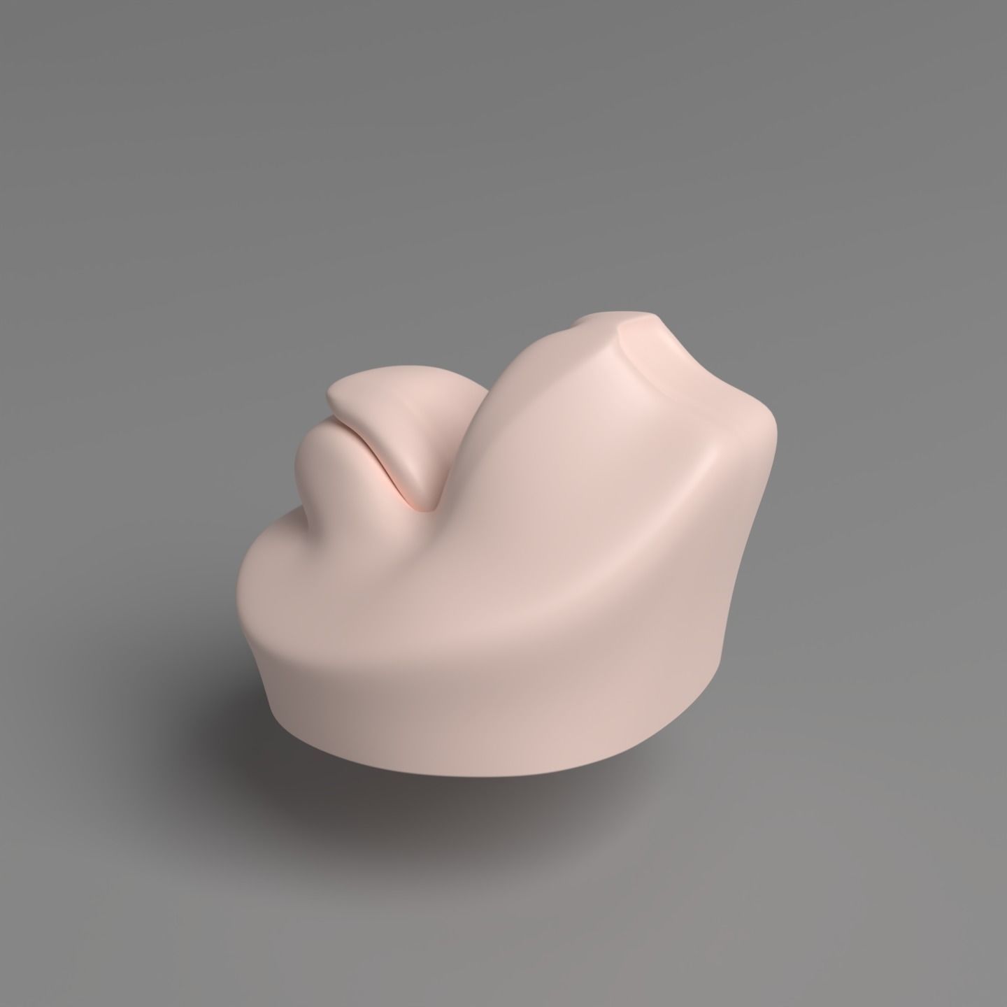 Mouth - tongue pen stand 3D print model_3