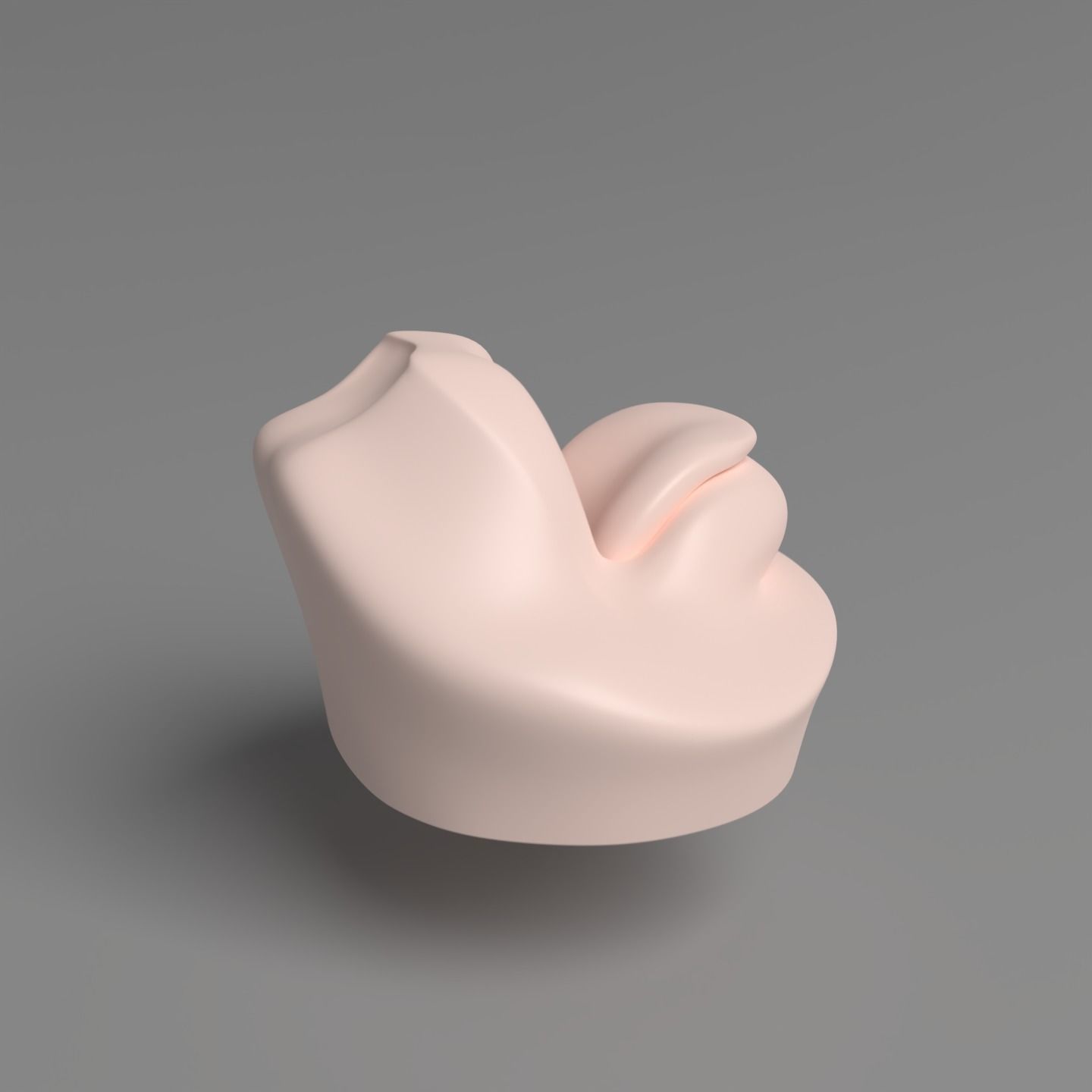 Mouth - tongue pen stand 3D print model_6