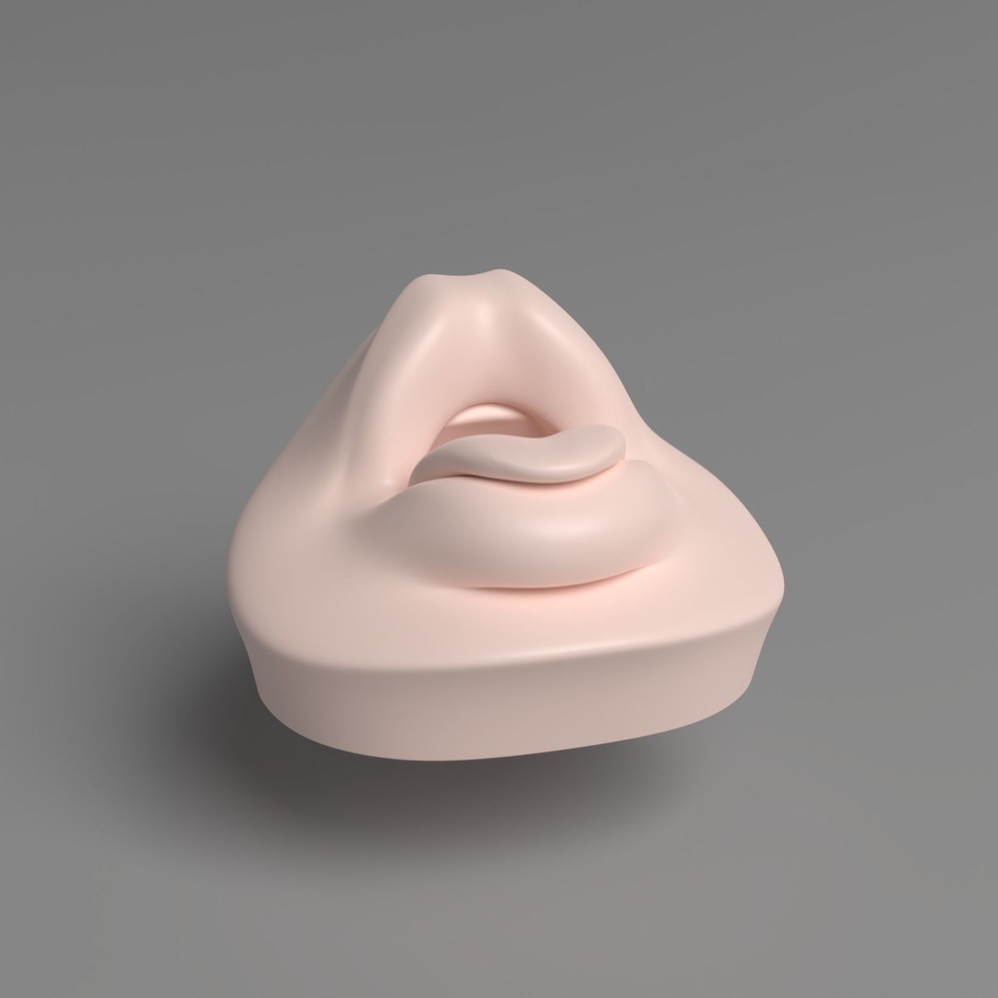 Mouth - tongue pen stand 3D print model_8