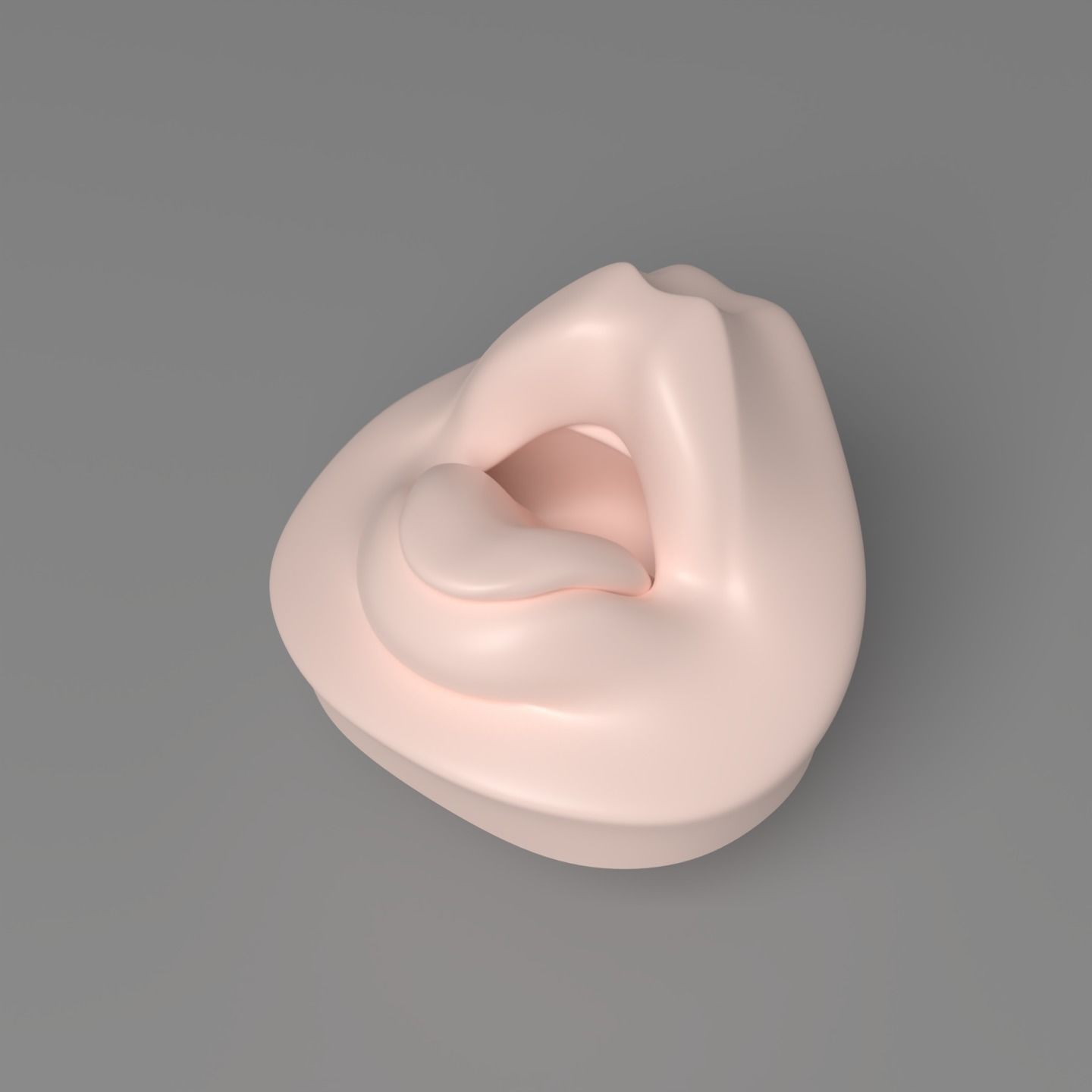 Mouth - tongue pen stand 3D print model_9
