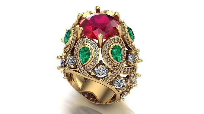 royal ring 3D print model