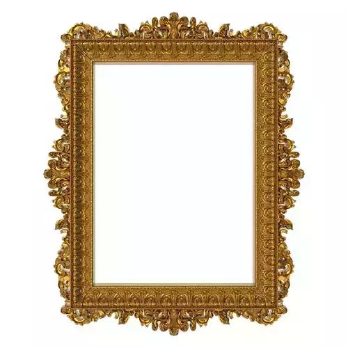 carved frame 3D model