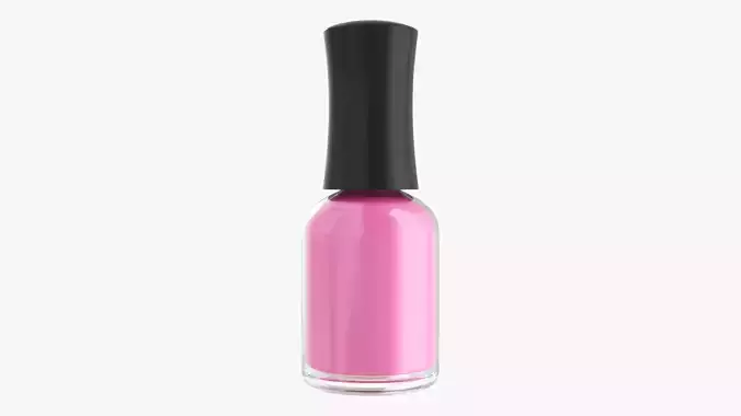 Bottle with nail polish 01 3D model