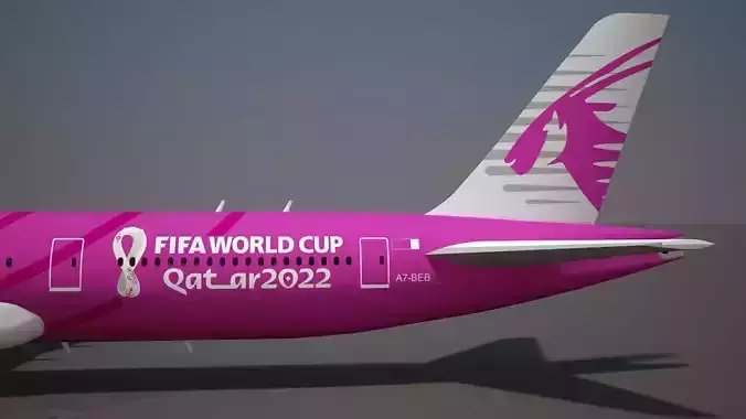 World Cup Qatar 2022TM Aircraft 3D model