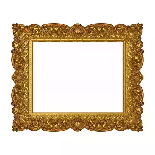 carved frame 3D model