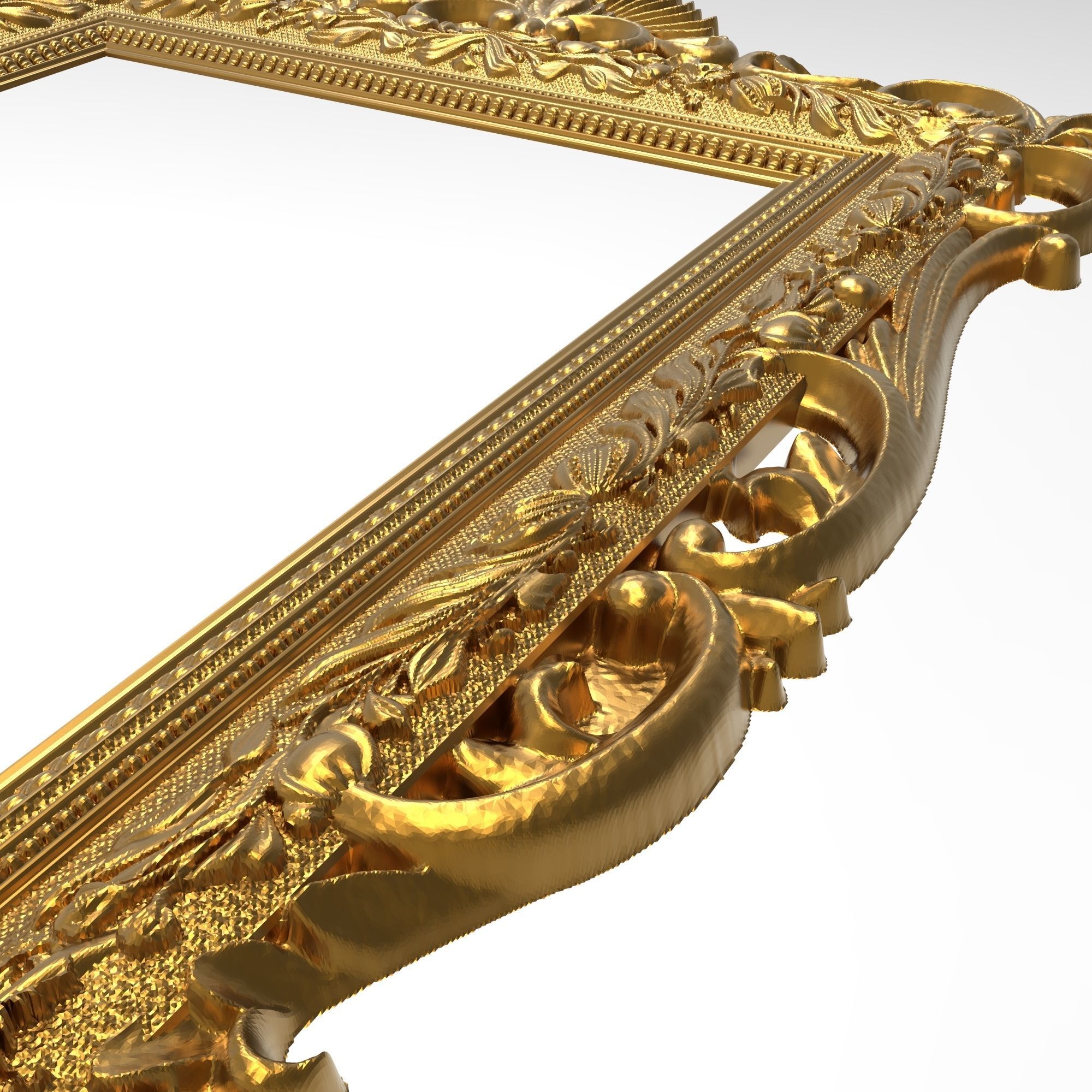 carved frame 3D model_6