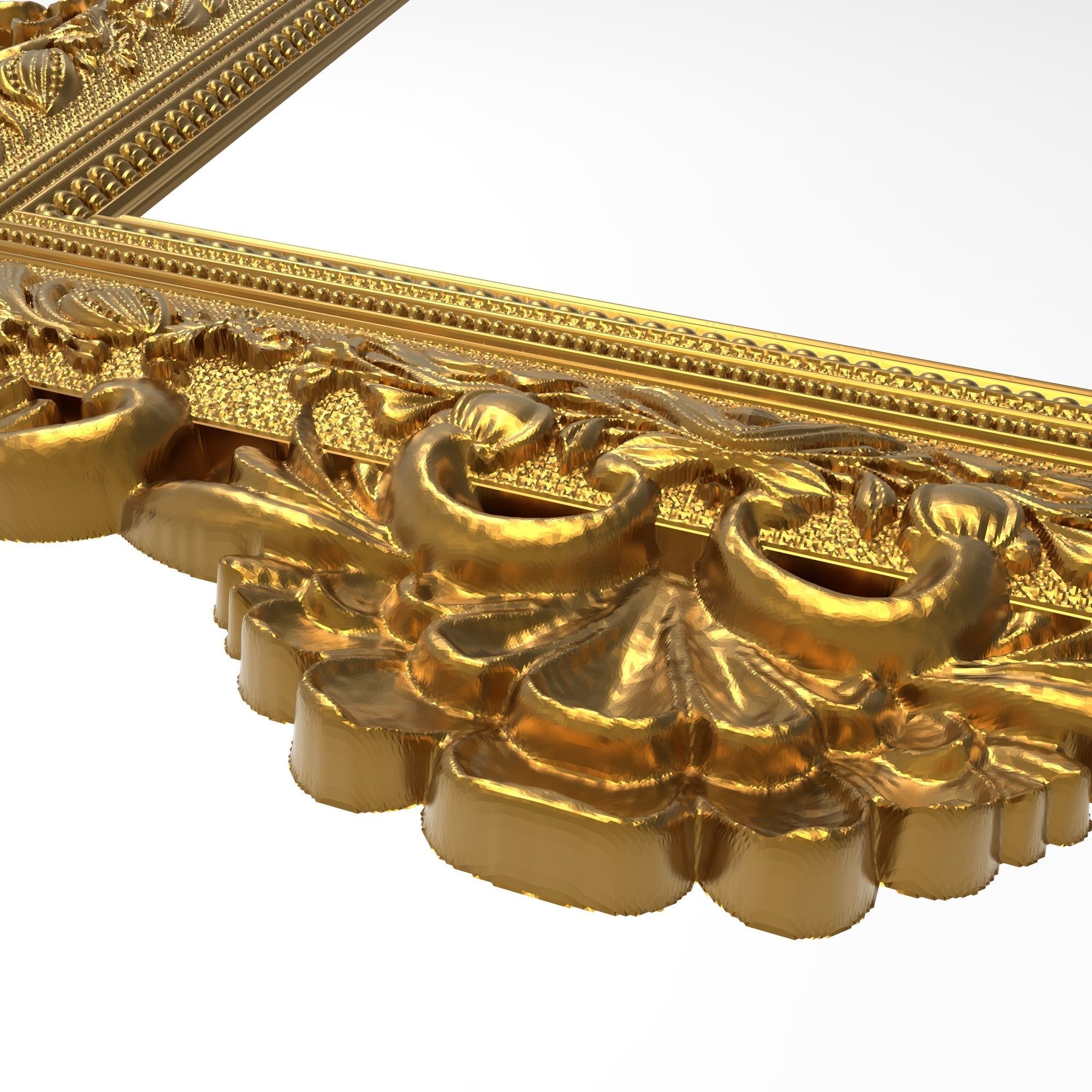 carved frame 3D model_4