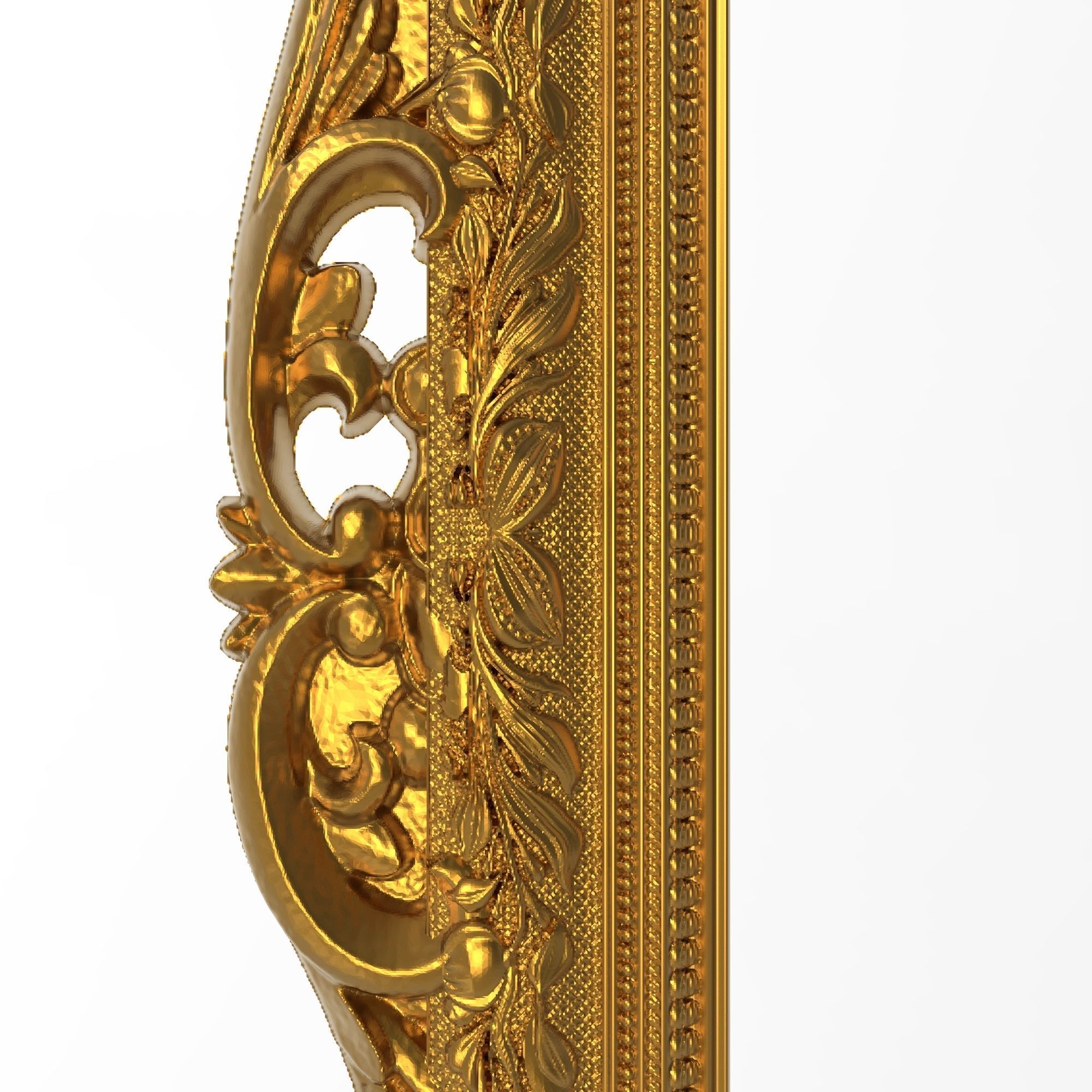 carved frame 3D model_2