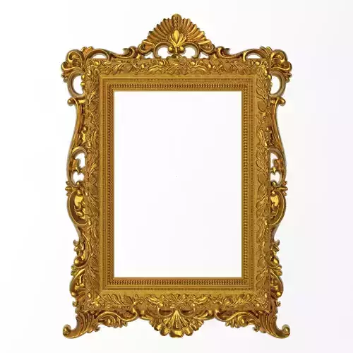 carved frame 3D model