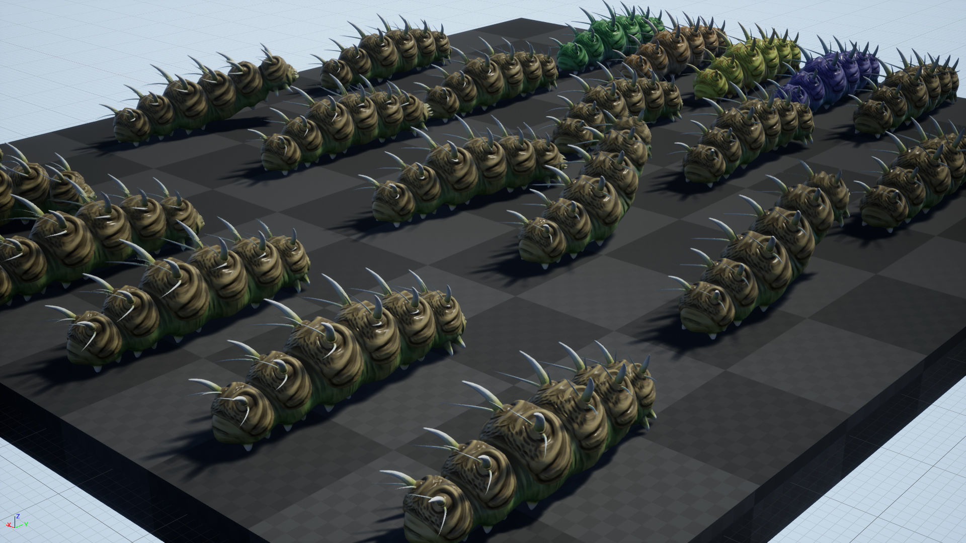 Caterpillar Creature - Game Ready Low-poly 3D model Low-poly 3D model_18