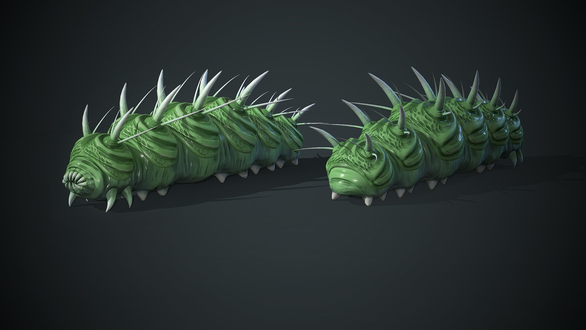 Caterpillar Creature - Game Ready Low-poly 3D model Low-poly 3D model_12