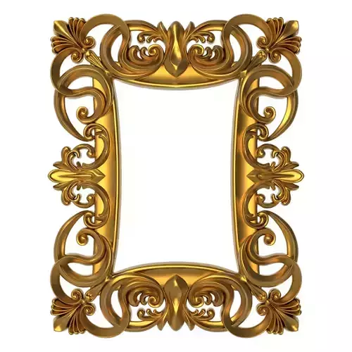 carved frame 3D model