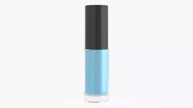 Bottle with nail polish 03 3D model