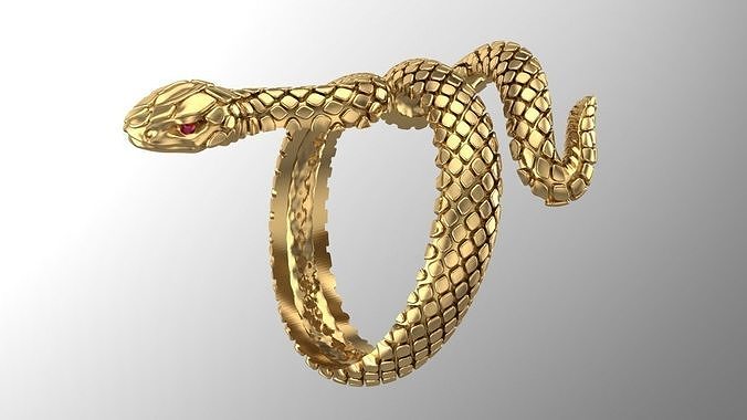 snake ring 3D print model