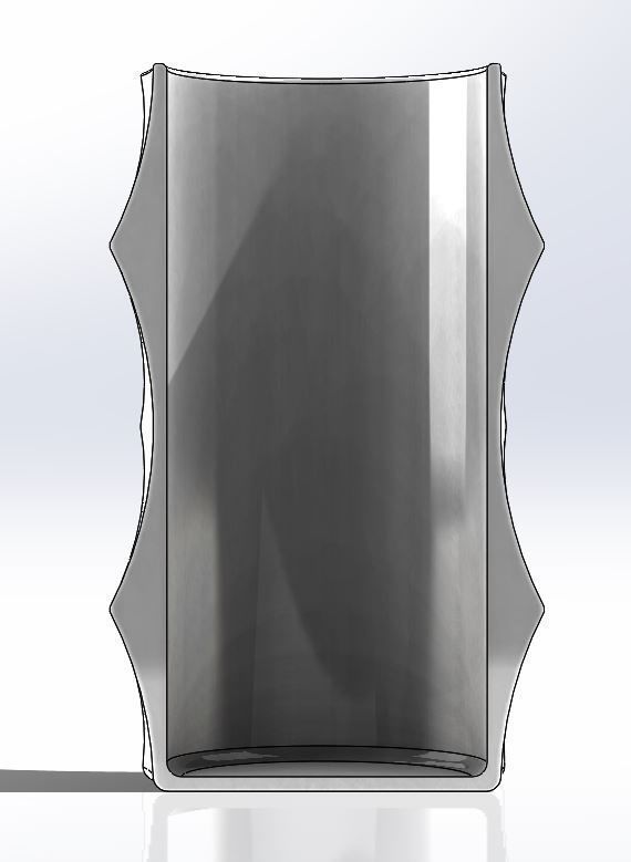 Vase D150 x H250 mm 3D print model_6