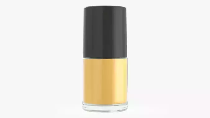 Bottle with nail polish 05 3D model