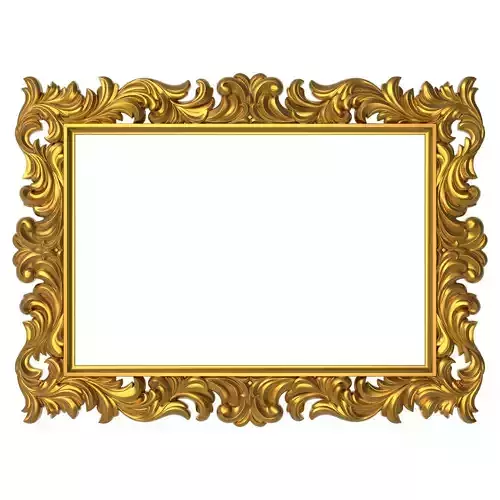 carved frame 3D model