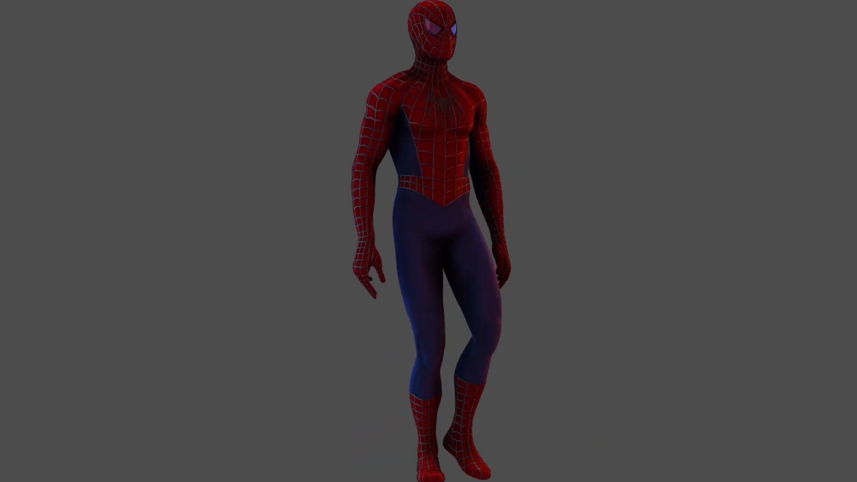 Spiderman spider man Low-poly 3D model_2