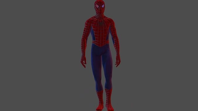 Spiderman spider man Low-poly 3D model