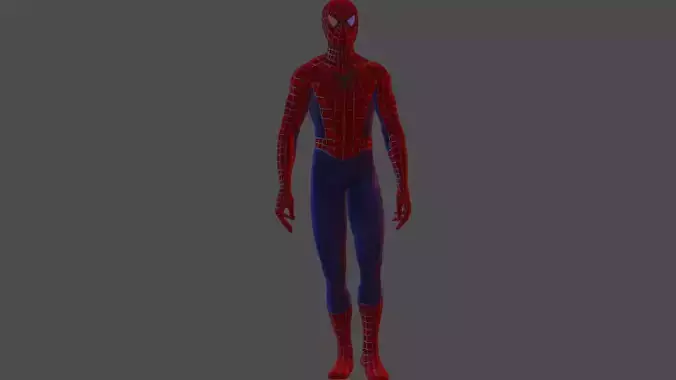Spiderman spider man Low-poly 3D model