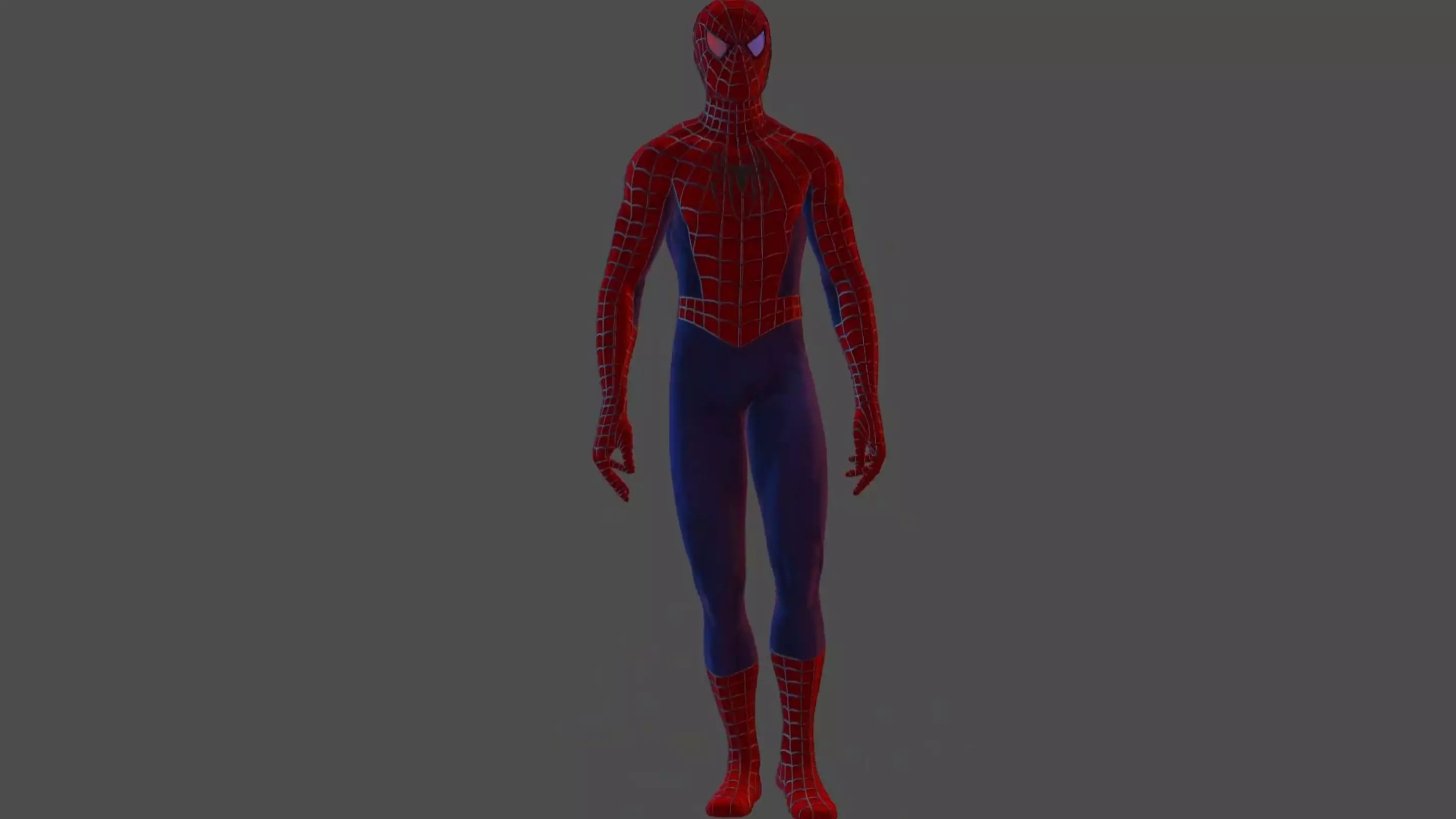 Spiderman spider man Low-poly 3D model_0