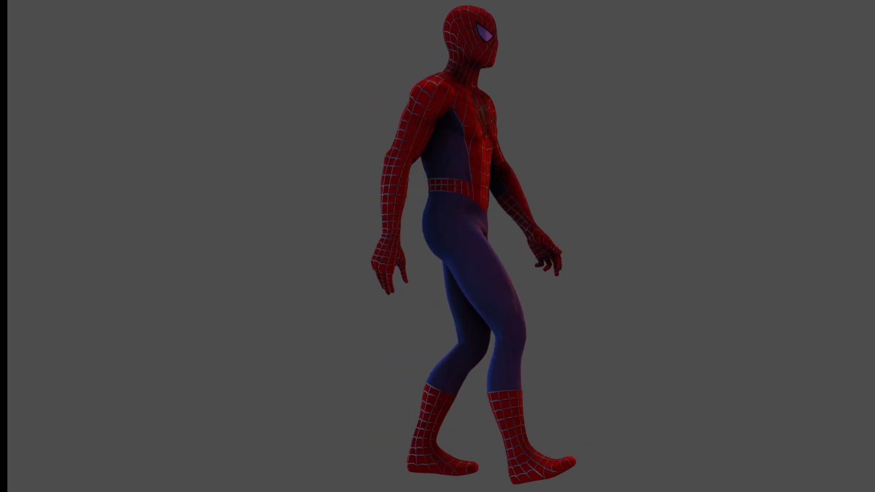 Spiderman spider man Low-poly 3D model_4