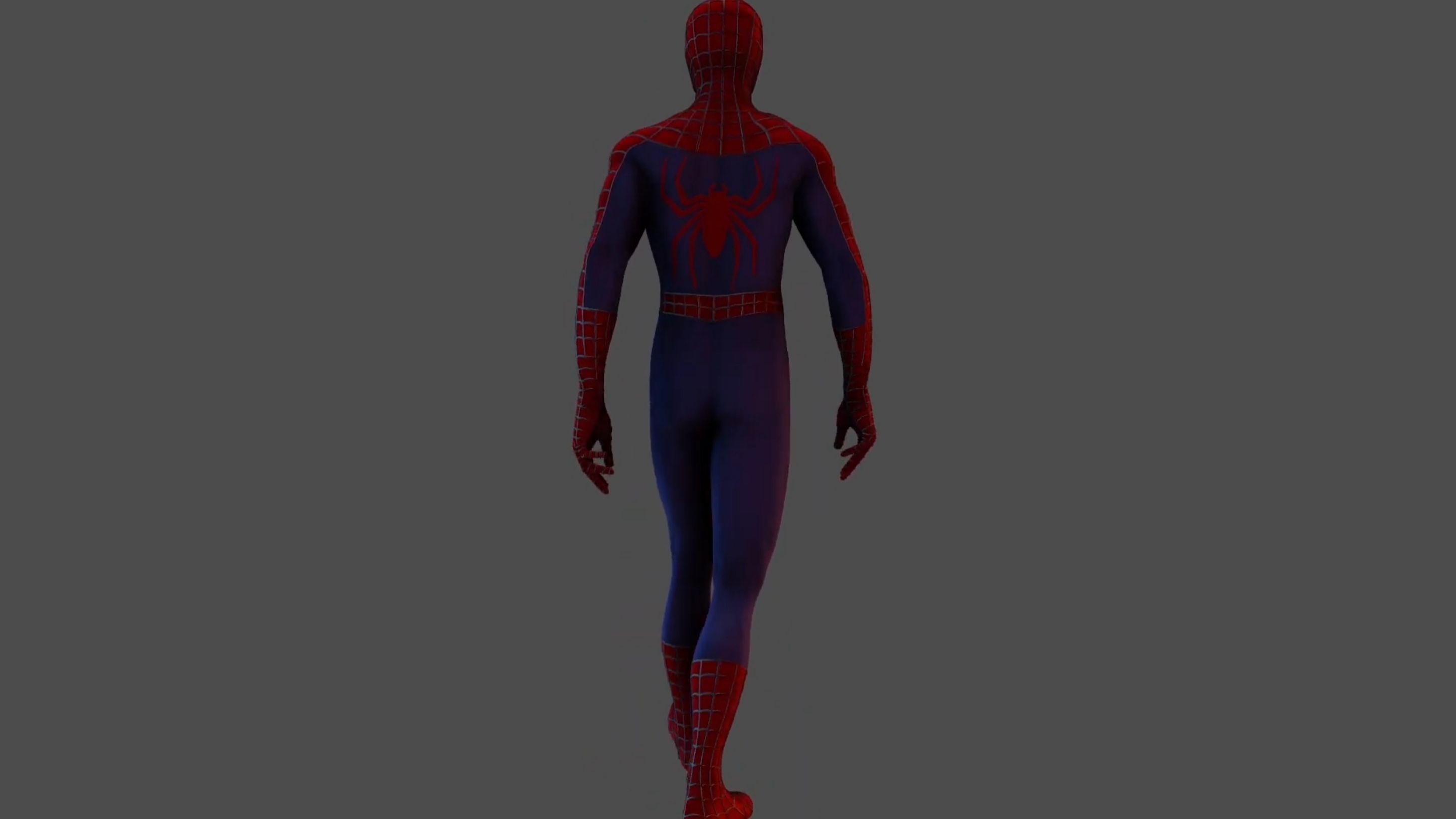 Spiderman spider man Low-poly 3D model_1