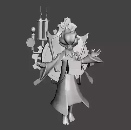 Time Machine Zilean 3D Model 3D print model