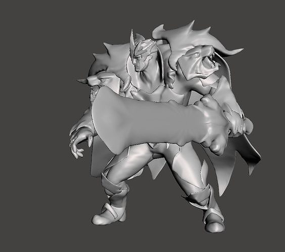 God King Garen 3D Model 3D print model
