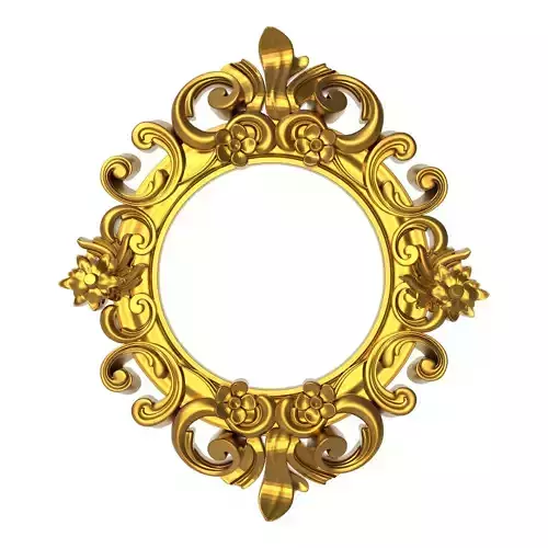 carved frame 3D model
