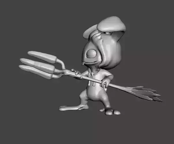 Cottontail Fizz 3D Model 3D print model