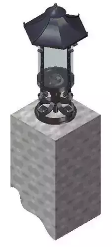 Fixed lantern 3D model