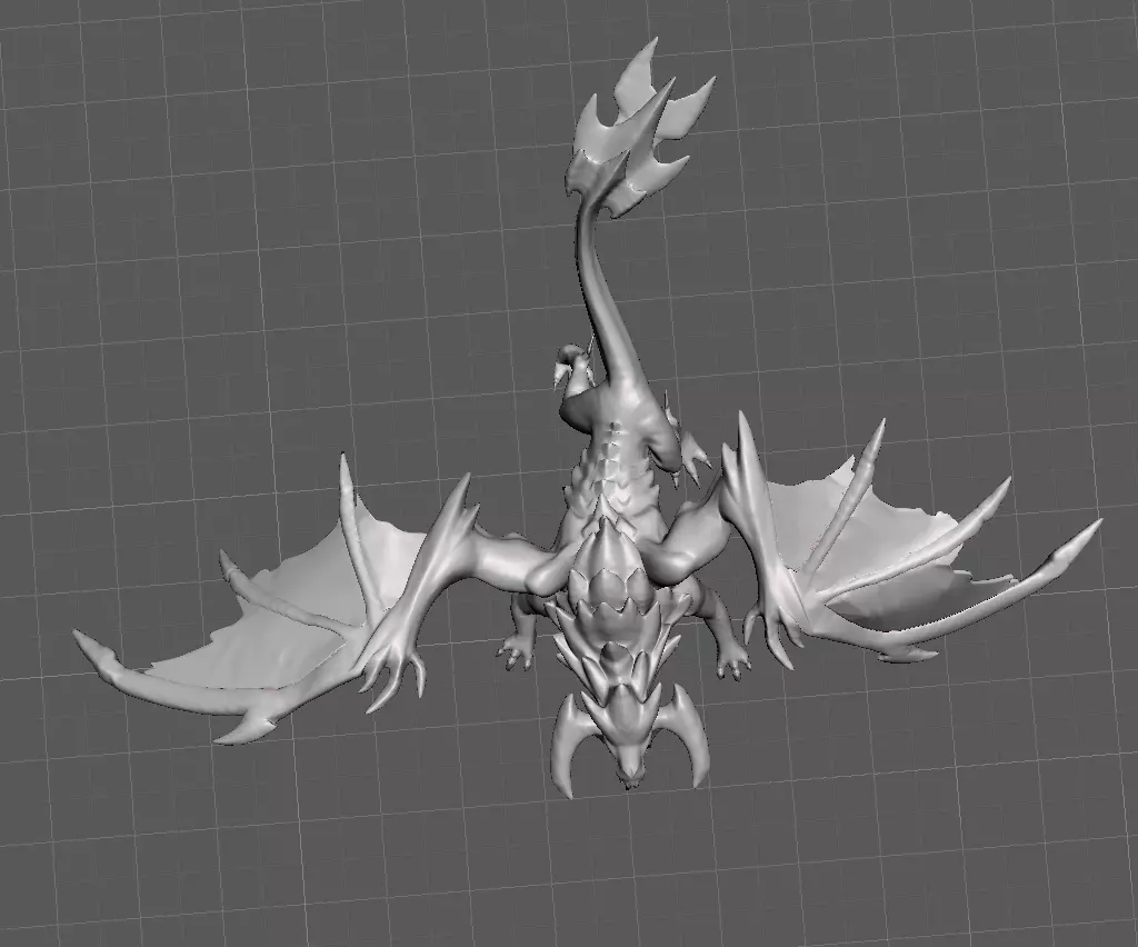 Elder Dragon League of Legends 3D Model 3D print model_0