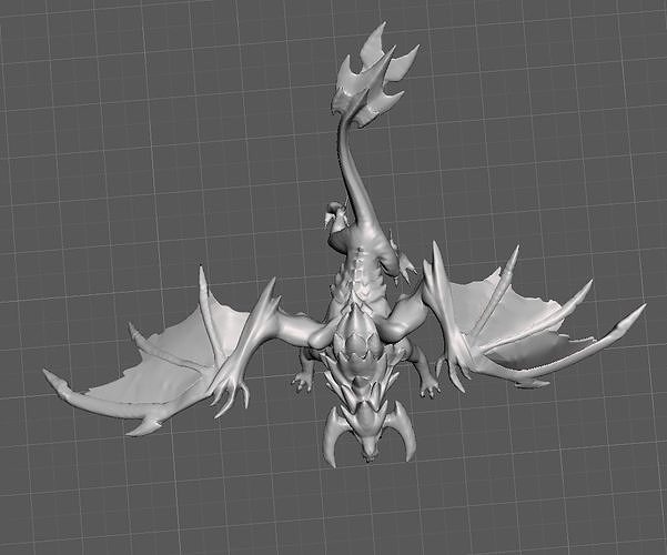 Elder Dragon League of Legends 3D Model 3D print model