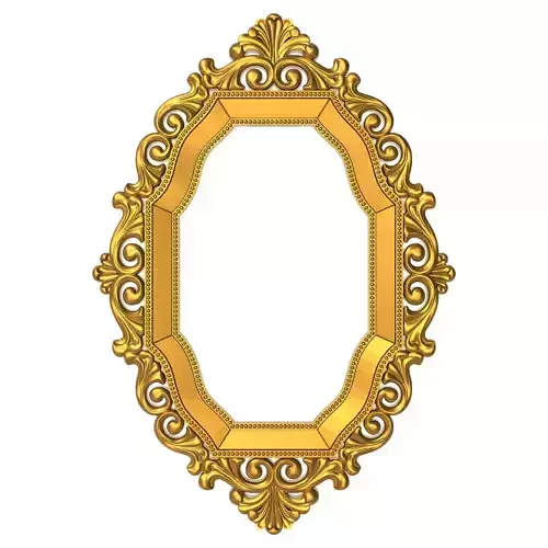 carved frame 3D model