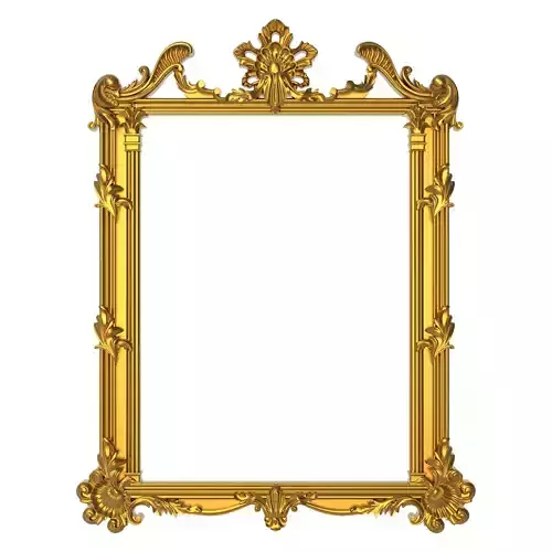 carved frame 3D model