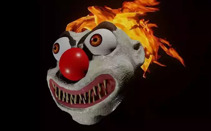 Fire Clown Head - Palhaco de Fogo