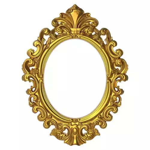 carved frame 3D model
